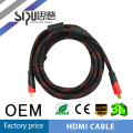 SIPU 30awg-224awg 1.4v hdmi à HDMI avec nylon rouge et noir sheield deux ferrite